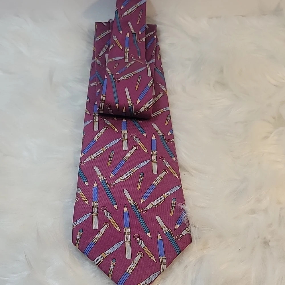 Vintage Gucci‎ Burgundy Novelty Tie
